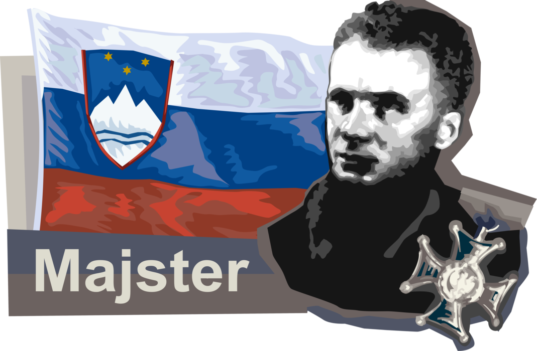 Vector Illustration of Józef Hoffman Majster, Slovenia