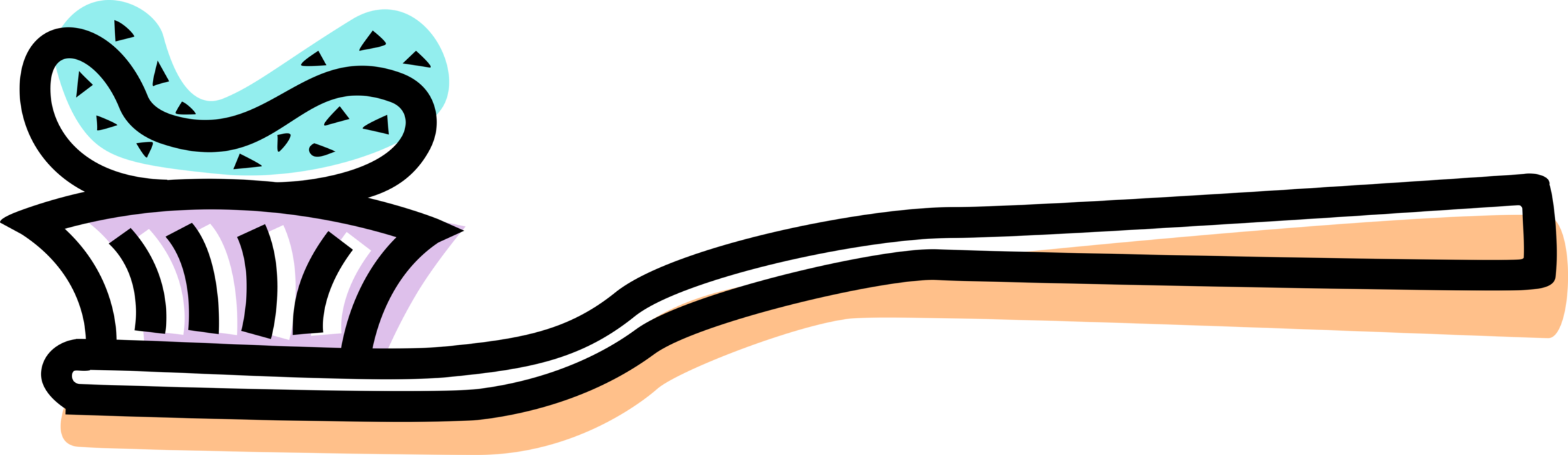 Vector Illustration of Oral Hygiene Toothbrush for Cleaning and Brushing Teeth with Toothpaste Dentifrice Vector Illustration of Oral Hygiene Toothbrush for Cleaning and Brushing Teeth with Toothpaste Dentifrice