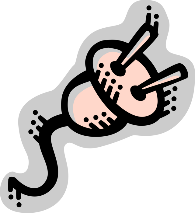 Vector Illustration of Electrical Plug Conducts Electricity