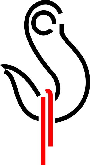Vector Illustration of Hoist or Crane Lifting Hook for Lifting Loads