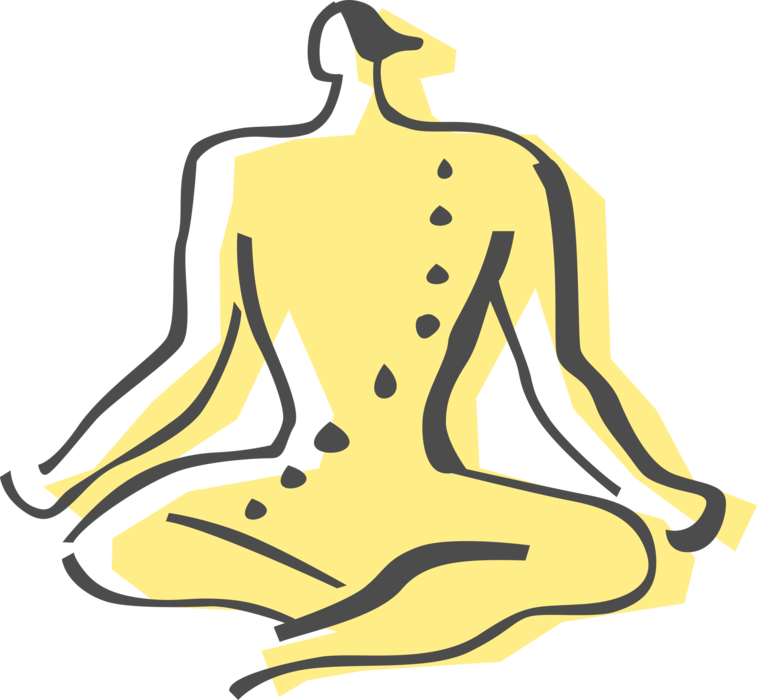 Vector Illustration of Yoga Physical, Mental, and Spiritual Discipline Originating in Ancient India