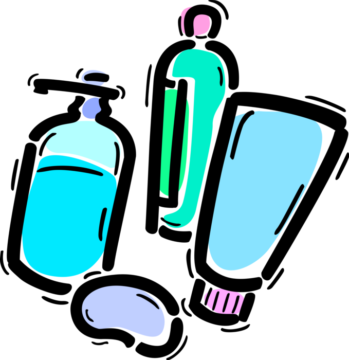 Vector Illustration of Personal Hygiene and Bathing and Washing Hand Soap
