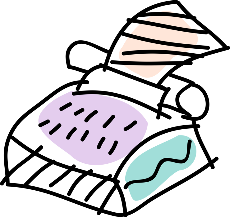 Vector Illustration of Typewriter Mechanical Machine for Writing Characters as in Movable Type Letterpress Printing