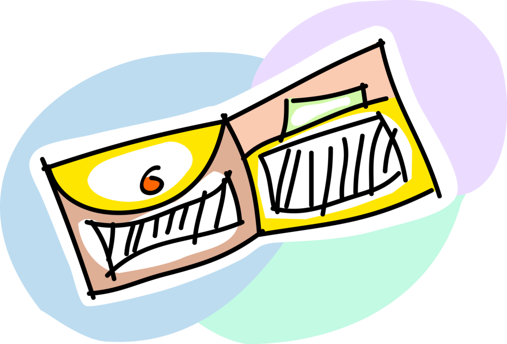 Vector Illustration of Wallet, Pocketbook or Billfold Carries Personal Items of Cash, Credit Cards, Identification Documents