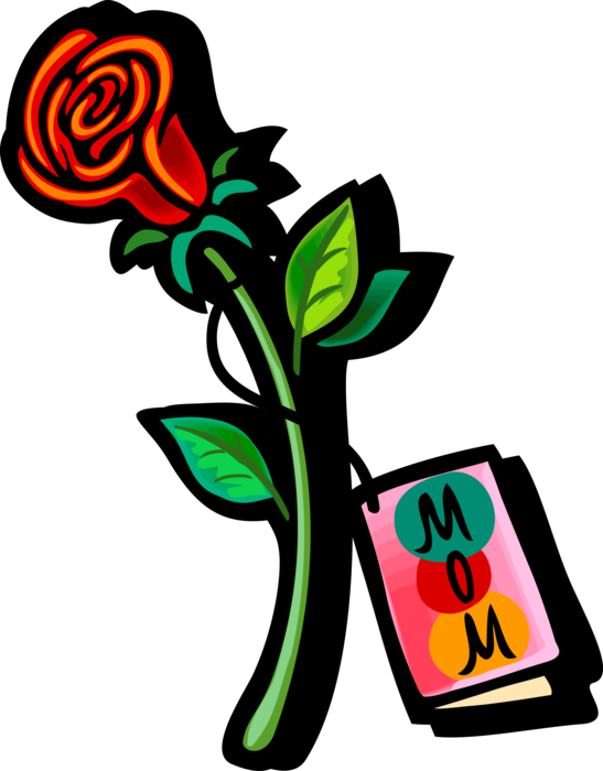 Neon Rose Greeting Card