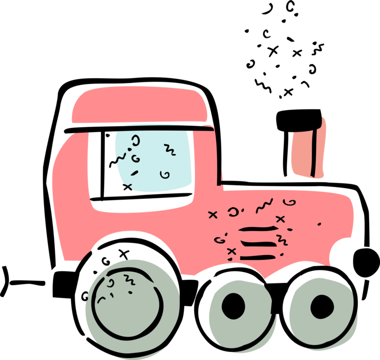 Vector Illustration of Agriculture and Farming Equipment Farm Machinery Tractor