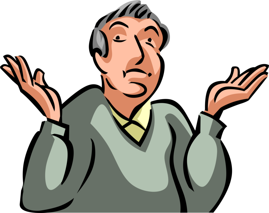 Vector Illustration of Indifferent Businessman Reacts with Easy Come, Easy Go Hands-in-Air Response 