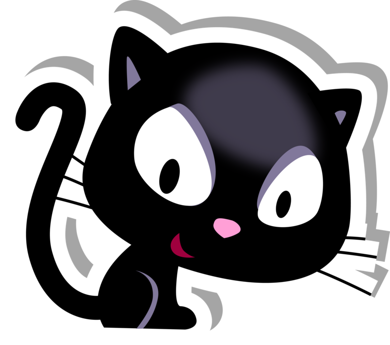 Black Cat Sticker