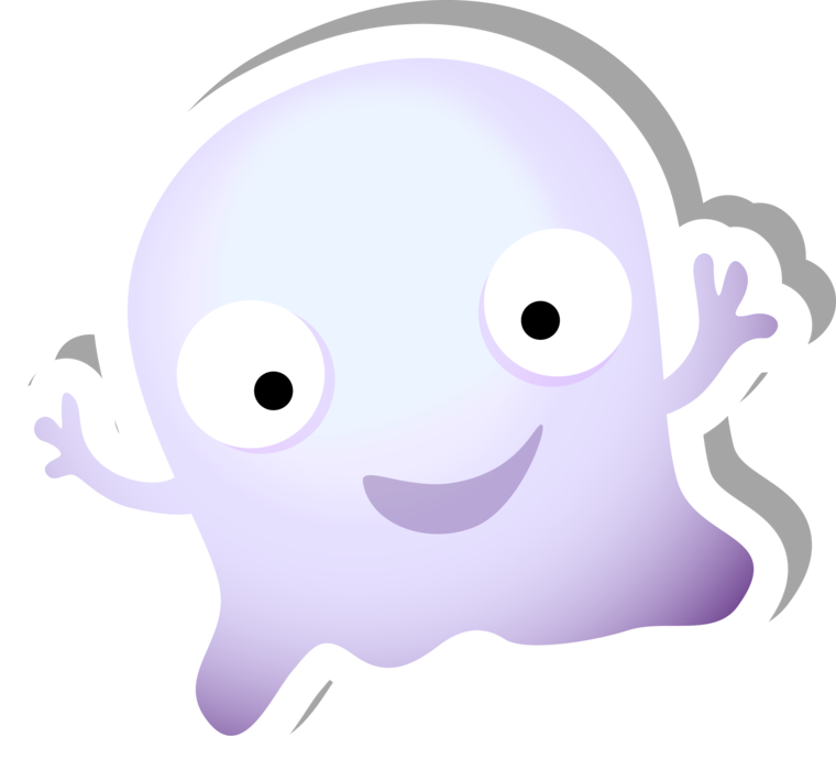 Happy Little Ghost sticker