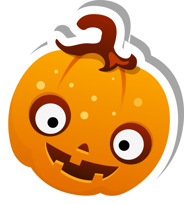 Surprised Face Jack-o'-lantern sticker