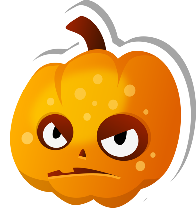 Angry Face Jack-o'-lantern sticker