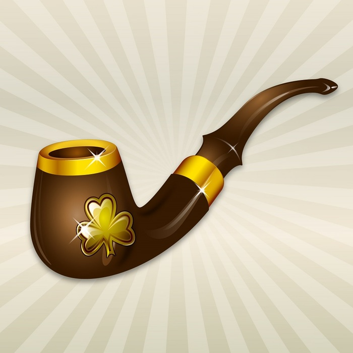 St. Patrick's Day Smoking Pipe