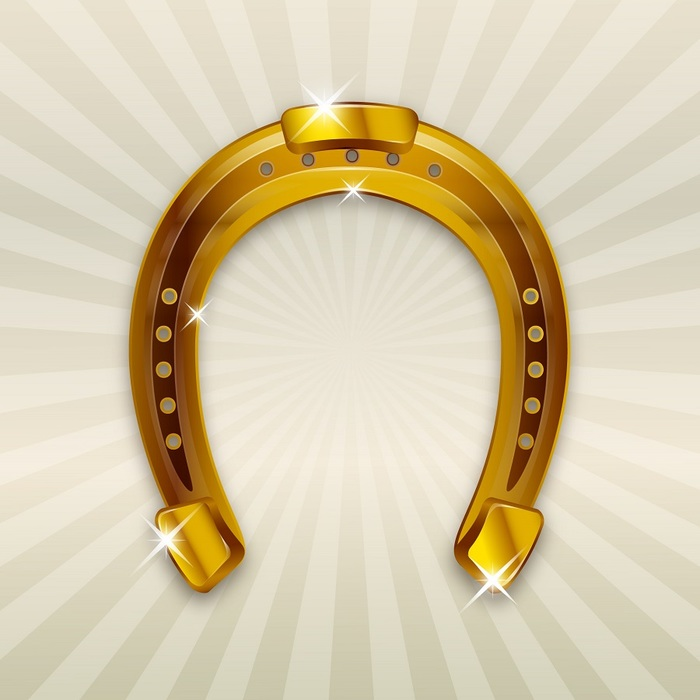 St. Patrick's Lucky Gold Horseshoe