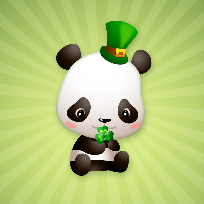Cute Irish Panda