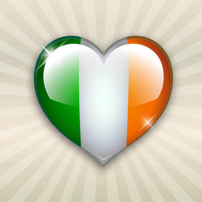 Ireland's Flag Heart