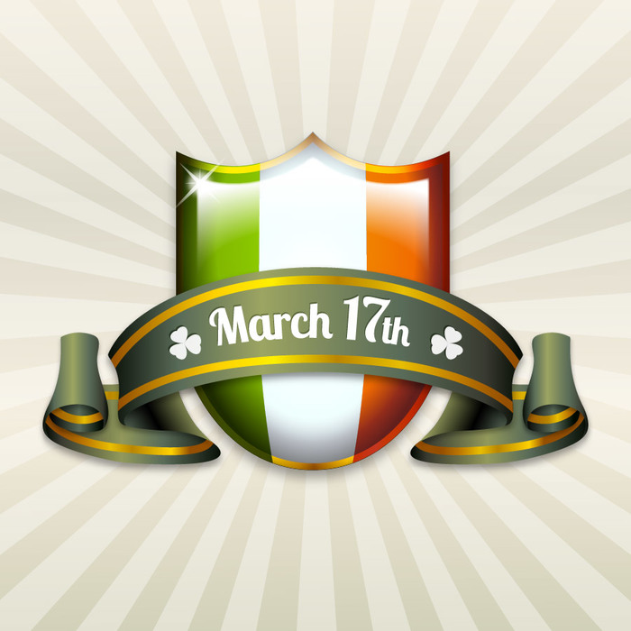 Irish Coat of Honor with March 17 banner