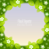 Wannapik vector spring flower vignette background 01