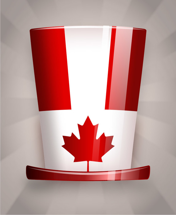 Happy Canada Day Top Hat with maple leaf flag